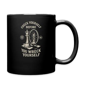 joueur d’échecs vérifiez-vous drôle de dire - Mug uni - noir - Droite