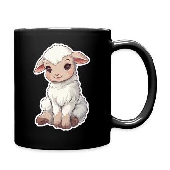 Sheep - Full Colour Mug - black - Right