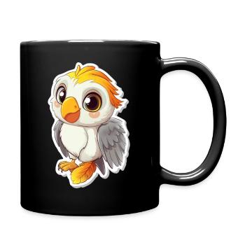 Cockatoo - Full Colour Mug - black - Right