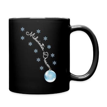 Winter Dreams - Magische Weihnachtskugel - Tasse einfarbig - Schwarz - Rechts