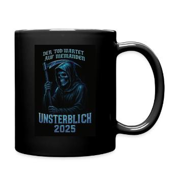Die Unsterblichkeit der Götter - Tasse einfarbig - Schwarz - Rechts