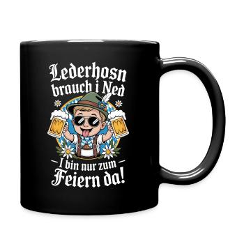 Conception festive de fête de la bière avec chope à bière - Mug uni - noir - Droite