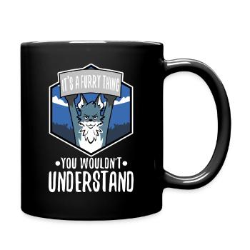 C’est une chose poilue que vous ne comprendriez pas - Mug uni - noir - Droite