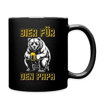 Beer drinkers BEER FOR DAD Fathers Funny - Full Colour Mug - black - Right