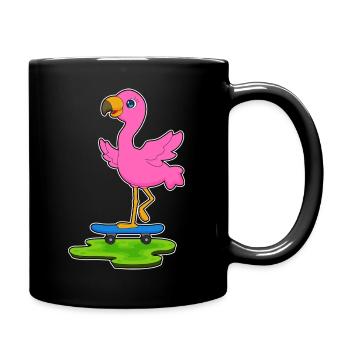 Flamingo Skater Skateboard - Tasse einfarbig - Schwarz - Rechts