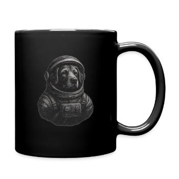 Dog puppy in astronaut suit astronaut - Full Colour Mug - black - Right