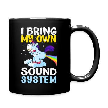 Public Fart Funny Inappropriate - Full Colour Mug - black - Right