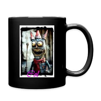 Monstre fantastique avec un chapeau magique - Mug uni - noir - Droite