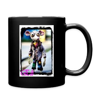Poupée créative de personnage animal Steampunk Punk - Mug uni - noir - Droite