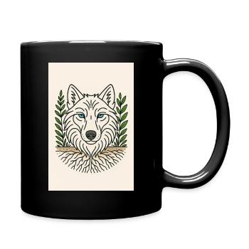 Wolfish Nature Spirit - Full Colour Mug - black - Right