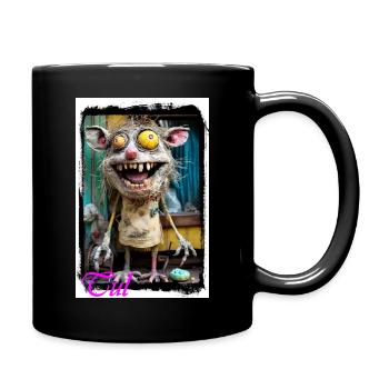 Ecstatic Horror Creature Design Punk Doll - Full Colour Mug - black - Right
