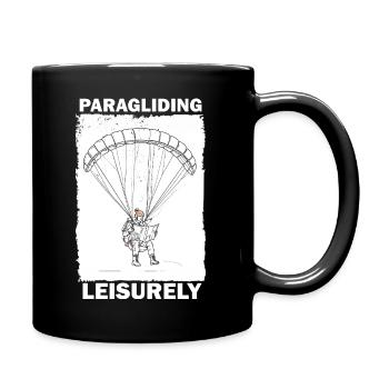 Adventure Paraglider Read - Full Colour Mug - black - Right