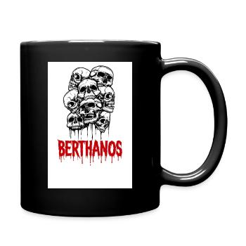 Skull motif with Berthanos lettering - Full Colour Mug - black - Right