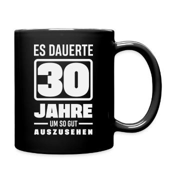 Funny 30th birthday gift - Full Colour Mug - black - Right