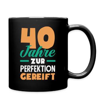 Funny 40th Birthday Gift Birthday Shirt - Full Colour Mug - black - Right