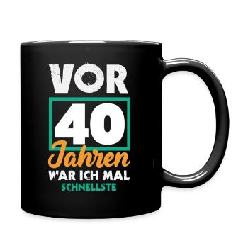 Funny 40th Birthday Gift Birthday Shirt - Full Colour Mug - black - Right