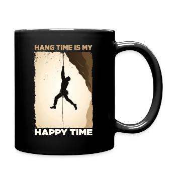 Conception de motivation pour grimpeur suspendu - Mug uni - noir - Droite