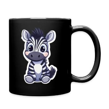 Zebra - Full Colour Mug - black - Right