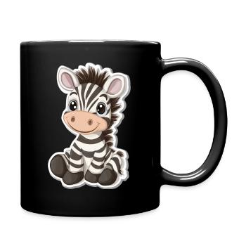 Zebra - Full Colour Mug - black - Right