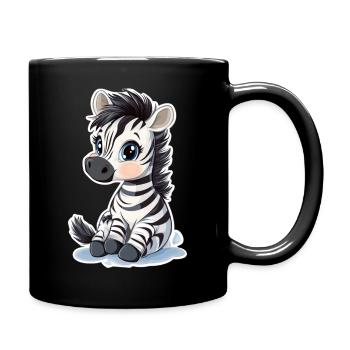 Zebra - Full Colour Mug - black - Right