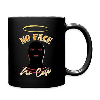 Kein Gesicht, kein Fall - Tasse einfarbig - Schwarz - Rechts