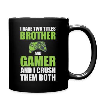 Brother Gamer Confidence Tee - Full Colour Mug - black - Right