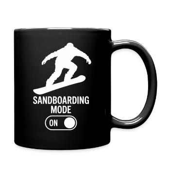 Sandboarder Mode On Summer Sandboarding - Full Colour Mug - black - Right