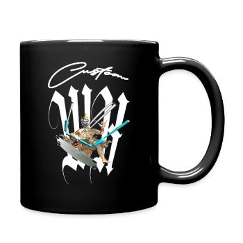 Mythical God Surfer - Full Colour Mug - black - Right