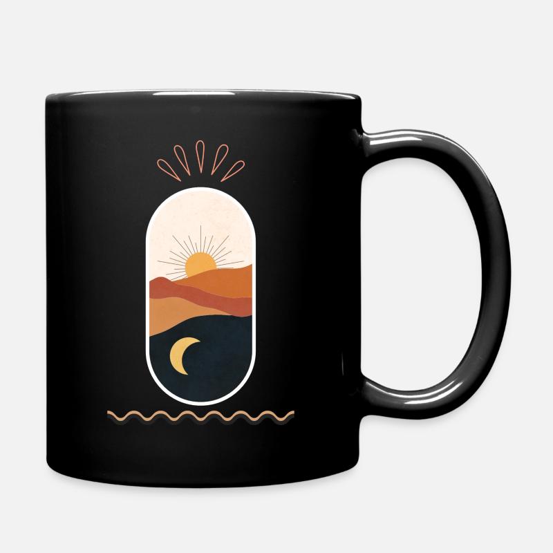 Desert Sun Moon Nights - Full Colour Mug - black