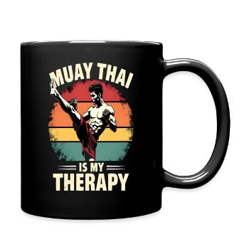 Funny Muay Thai Boxing Muay Thai - Tasse einfarbig - Schwarz - Rechts