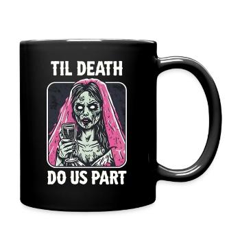 Bride or The Bachelor Party Gift Zombie Bride - Full Colour Mug - black - Right