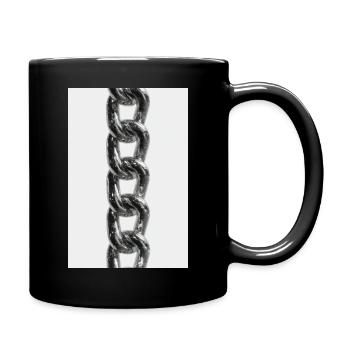 Shiny Metal Chain Links - Full Colour Mug - black - Right