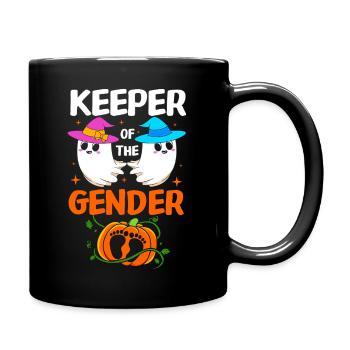 Halloween Gender Reveal - Full Colour Mug - black - Right