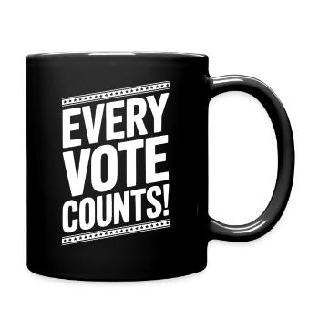 Every Vote Counts - Full Colour Mug - black - Right