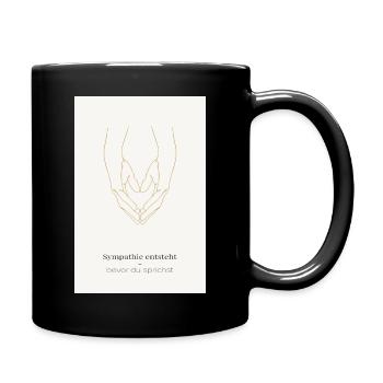La sympathie surgit – avant que vous ne parliez - Mug uni - noir - Droite