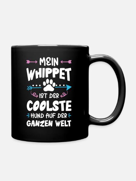 Dicton de chien whippet - Mug uni - noir