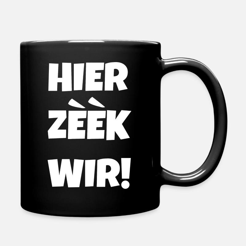 Hier zeek wir - Mug uni - noir