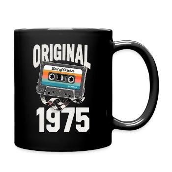 Octobre 1975 Legend Vintage Cassette Cadeau - Mug uni - noir - Droite