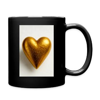A heart of gold - Full Colour Mug - black - Right