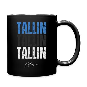Estonie de Tallinn, fierté estonienne - Mug uni - noir - Droite