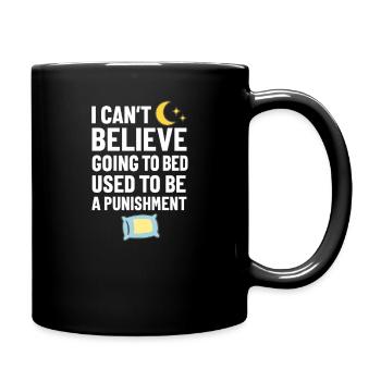 Bedtime Punishment Meme, Sleeping  - Full Colour Mug - black - Right