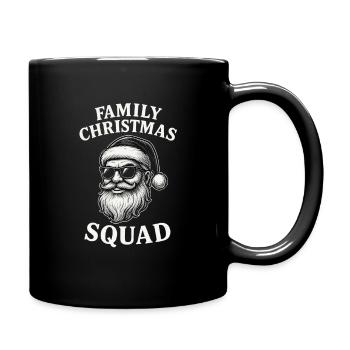 Family Christmas Squad - Tasse einfarbig - Schwarz - Rechts