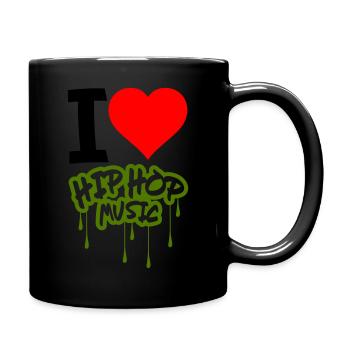 I Love Hip Hop Music - Full Colour Mug - black - Right