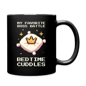 Lieblingsbosskampf | Gute-Nacht-Kuscheln - Mug uni - noir - Droite