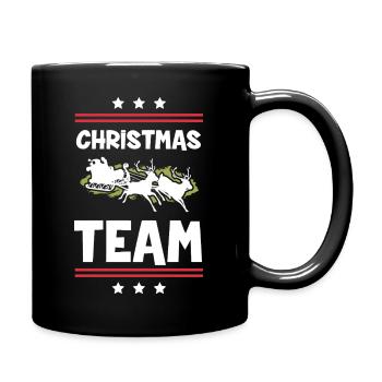 Weihnachten Team Christmas - Full Colour Mug - black - Right