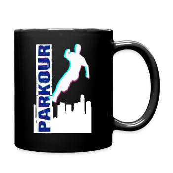 Parkour - Mug uni - noir - Droite