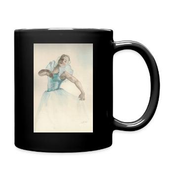 Delicate Ballerina Blue - Full Colour Mug - black - Right