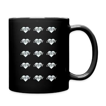 I LOVE LUCERNE Heart Pattern - Full Colour Mug - black - Right