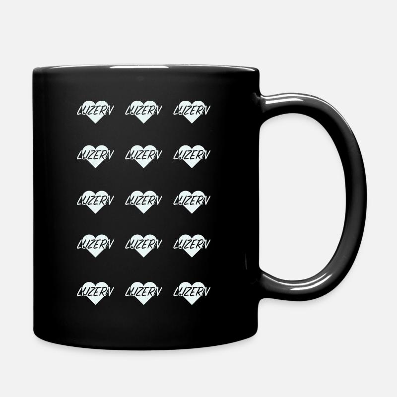 I love lucerne Motif Cœur - Mug uni - noir