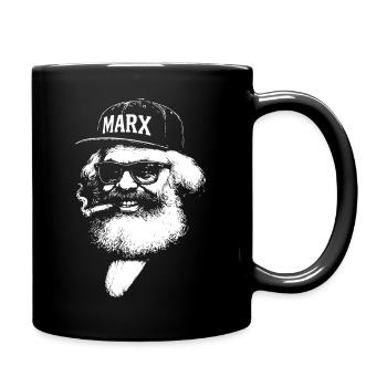 Karl Marx Pop-Ikone - Tasse einfarbig - Schwarz - Rechts